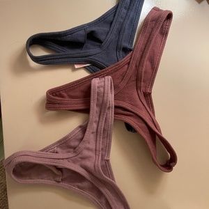 Pink Victoria’s Secret thongs